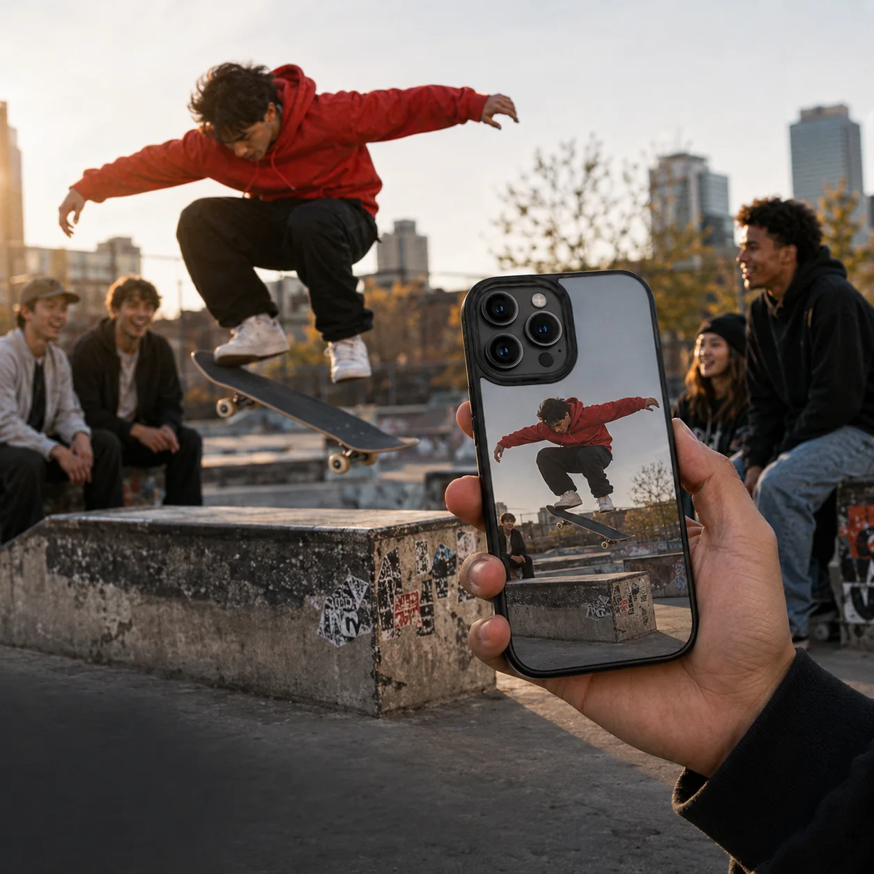 Personalizowane etui ze zdjęciem ze skateparku